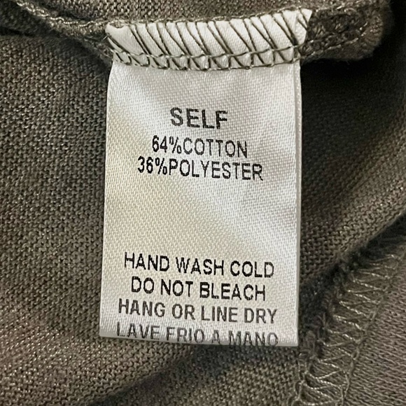 Easel Oversized Charcoal Floral Embroidered Blouse - Picture 8 of 9